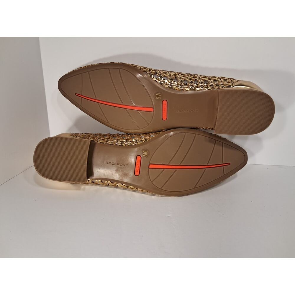 Rockport Women’s 9W Gold Metallic Comfort Dress Flats NWT - Picture 7 of 7